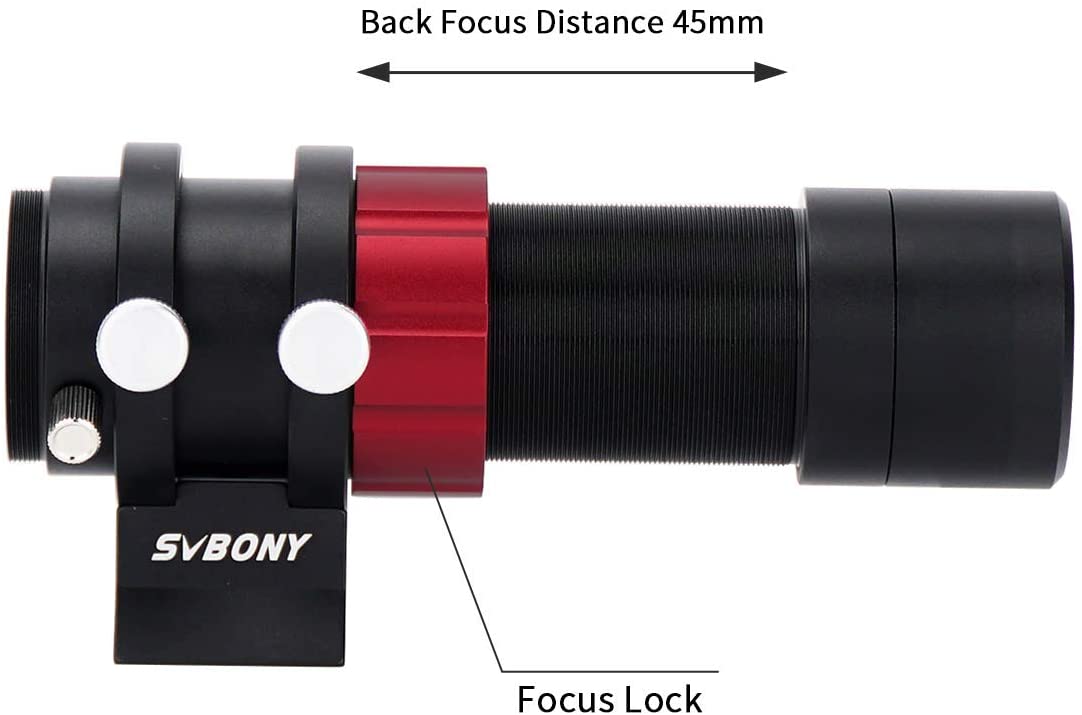 Svbony SV165 Finder Scope for Telescope 30mm Mini Guide Scope F4 120mm with built in Helical Focuser