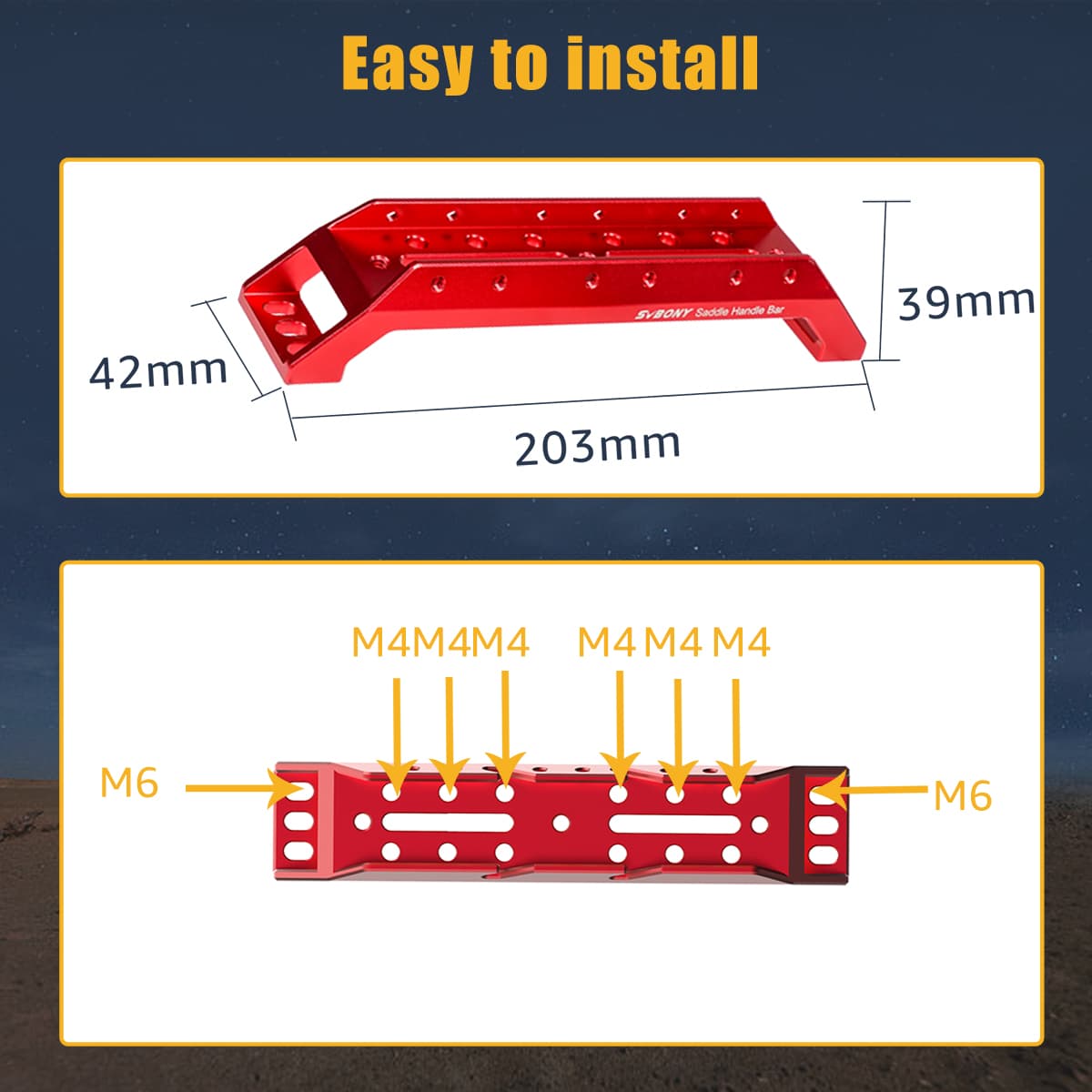 SVBONY SV211 203mm Saddle Handle Bar