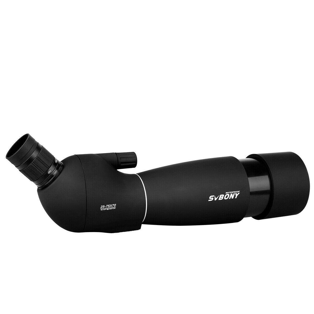 Svbony SV28 Black 25-75x70 Spotting Scope with Desktop Tripod. 20-75x70mm with tripod
