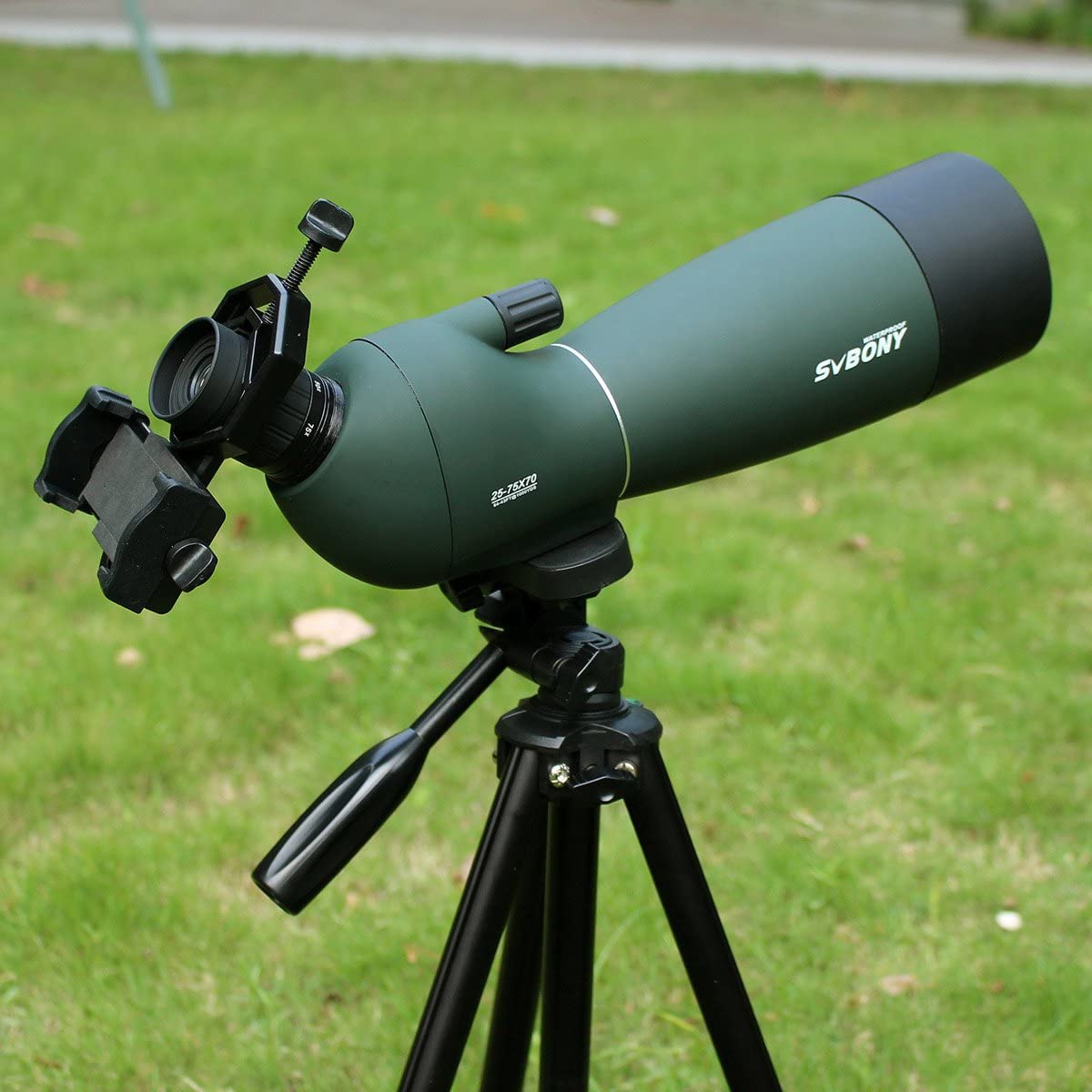 Svbony SV28 Spotting Scope with Tripod Phone Adapter 25-75X70, HD Zoom BAK4 Prism MC Optics Lens