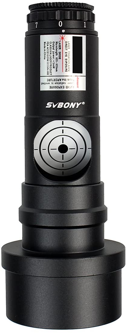 Svbony 1.25" Laser Collimator with 2" Adapter for Newtonian & SCT Telescopes