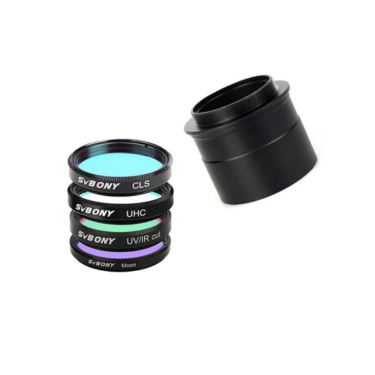 Set of Sybony telescope filters on a white background