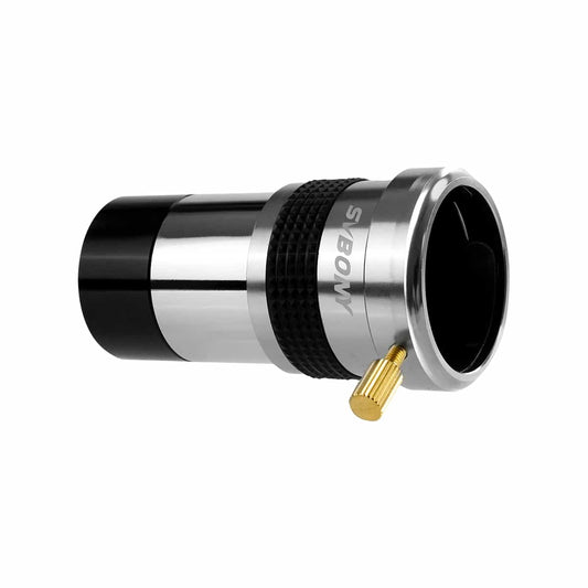Barlow Lens with gold fitting on a white background