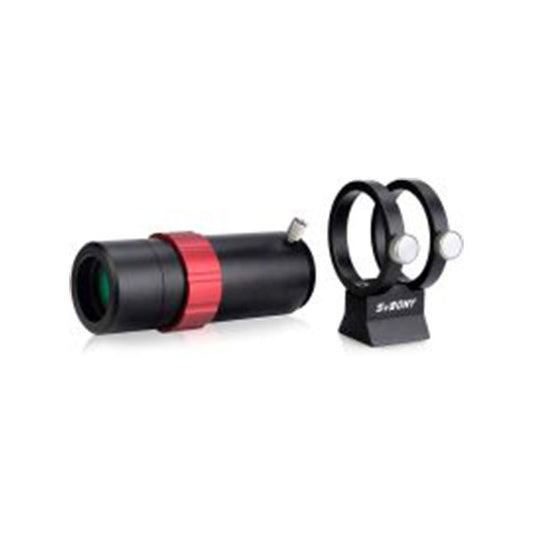 SV165 30mm F4 Mini Guide Scope with red band and eyepiece on a white background
