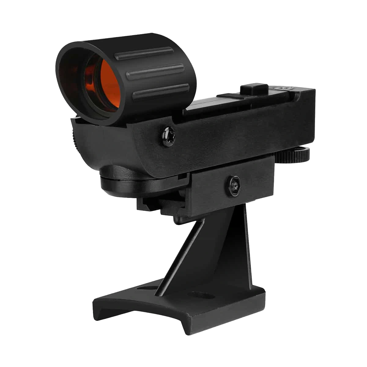 Black Red Dot Finder Scope on a white background