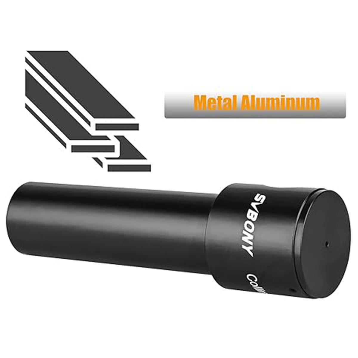 SV197 1.25inch Cheshire Collimating Eyepiece on a white background, featuring metal and aluminum text.