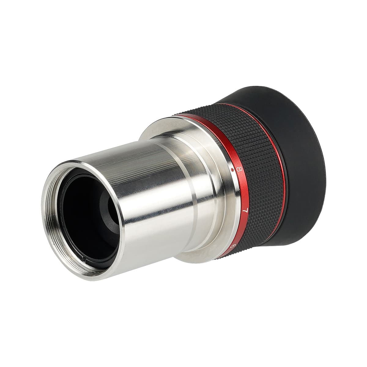 SV215 Clickstop Zoom Eyepiece 1.25 inch 3-8mm for Planetary Observation on its side view