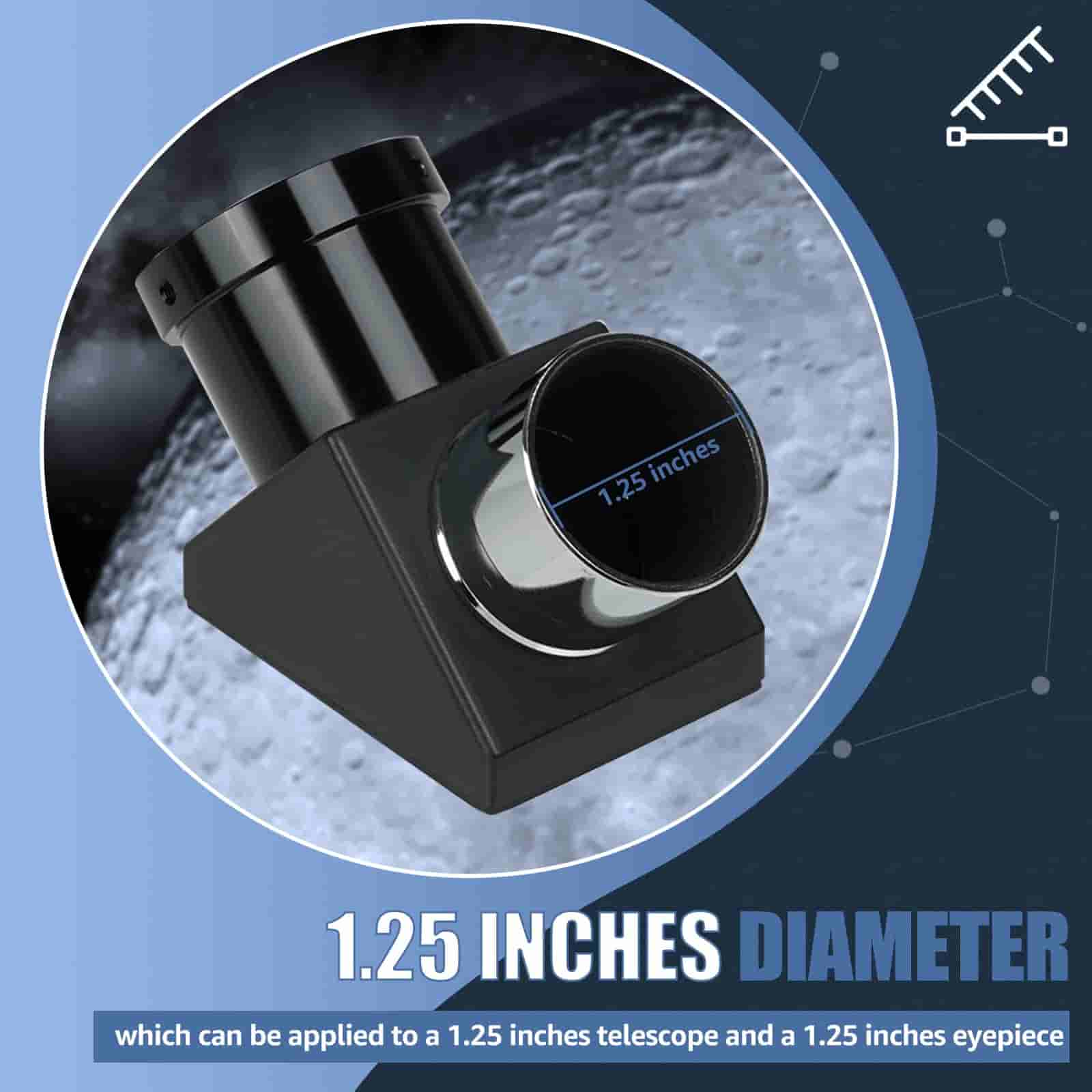 SV221 Mirror Diagonal 1.25inch 90 Degree diameter image