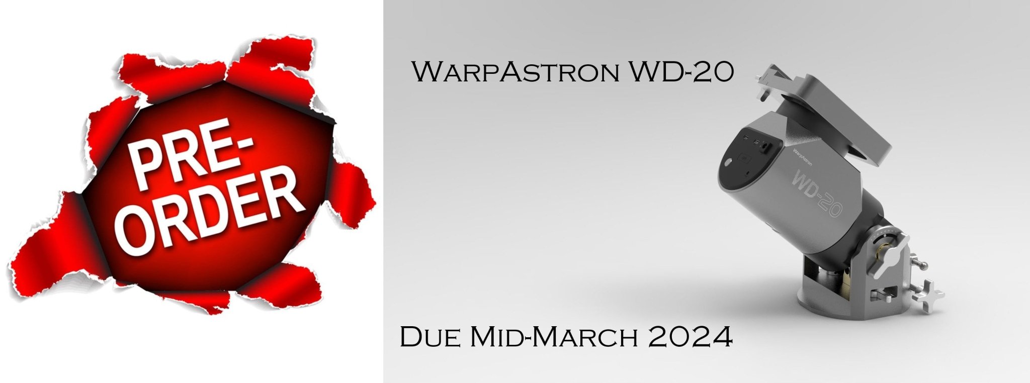 Warpastron WD-20 Harmonic Drive Mount