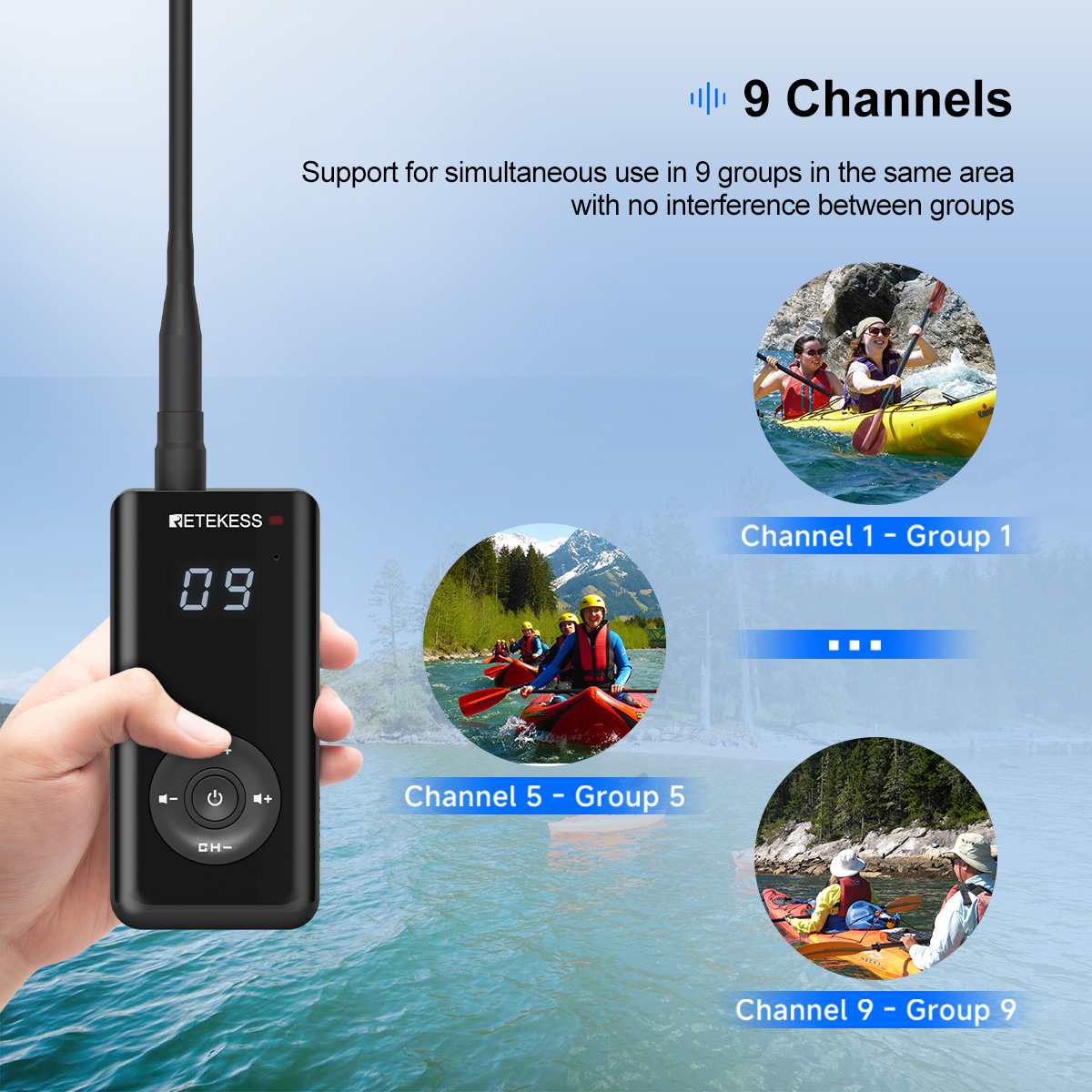 Retekess TT120 Waterproof Tour Guide System IP68 – Dark Clear Skies UK