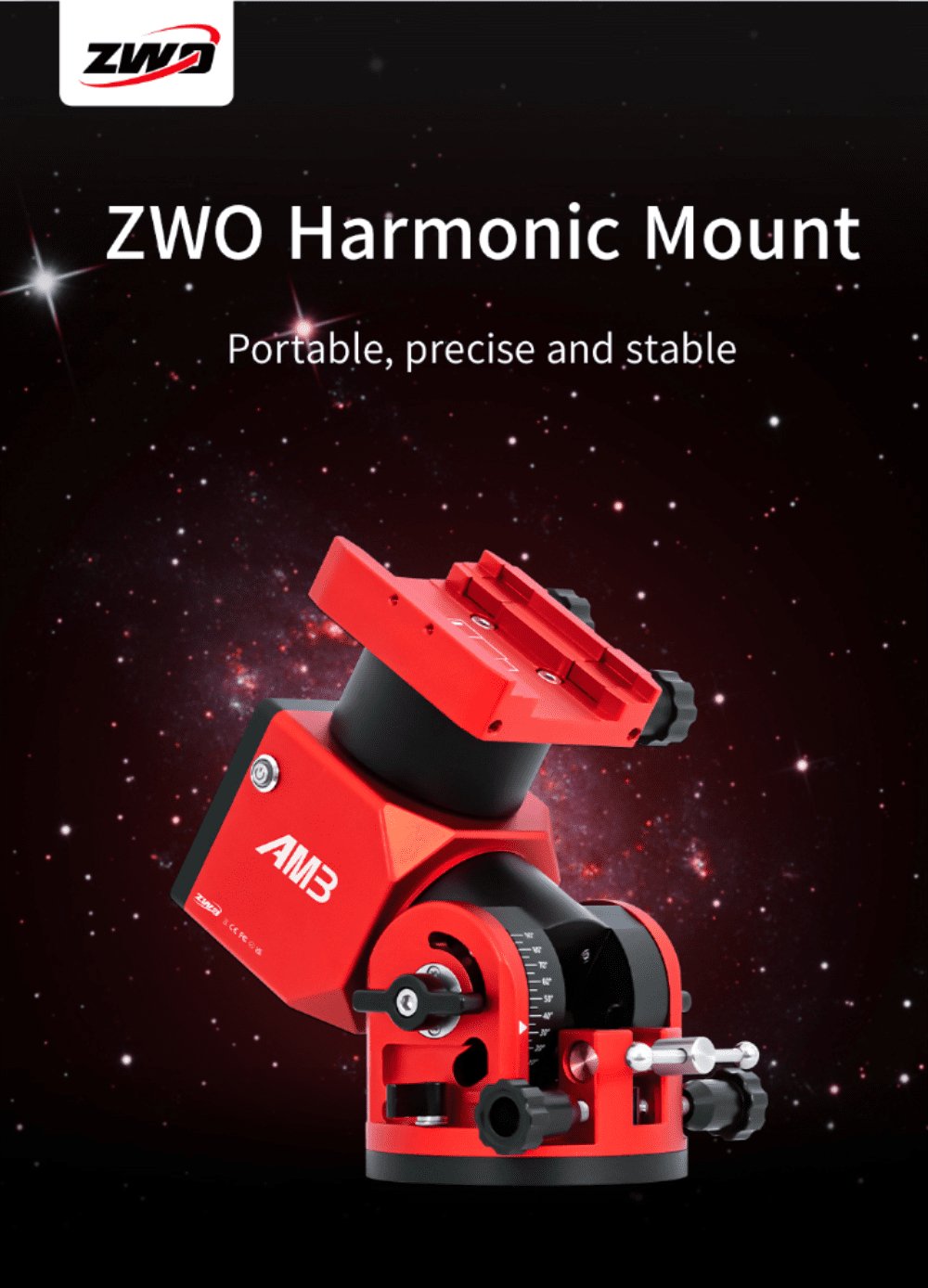 ZWO AM3 Telescope Mount - Portable, High-Precision Mount for Astrophotography Default Title