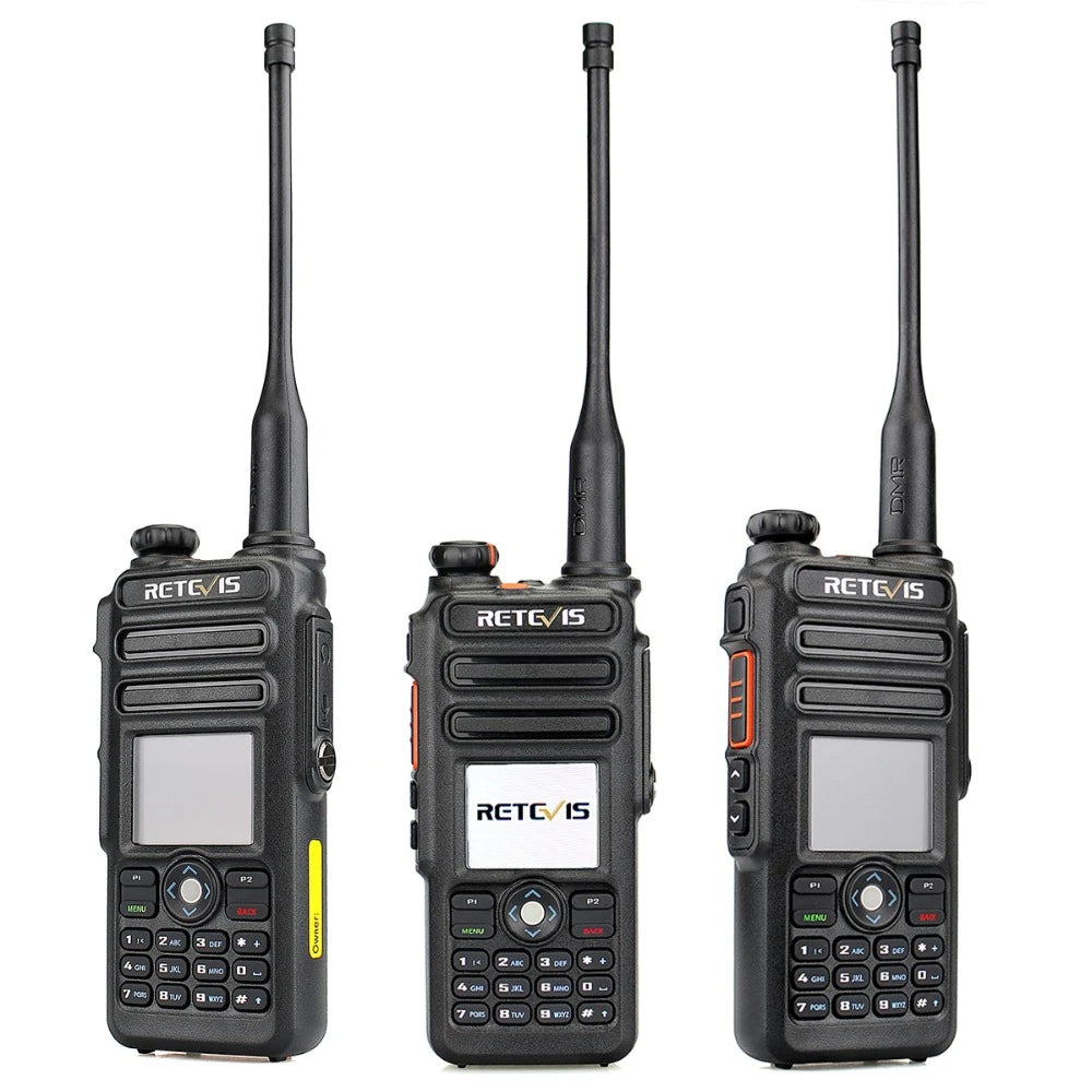 Retevis RT82 Dual Band 3000ch Ip67 Waterproof DMR Walkie Talkie GPS.
