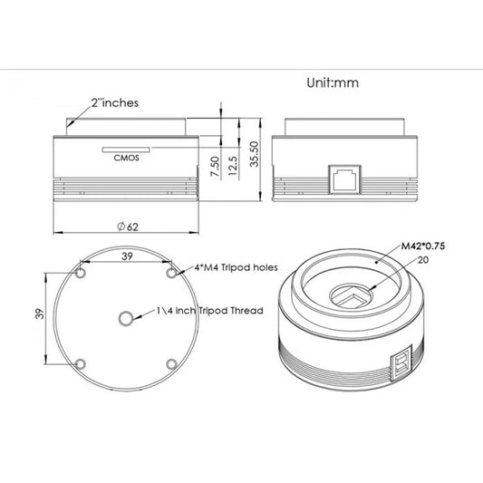 ZWO ASI385MC USB3.0 Colour Camera – High Sensitivity for Astro & Industrial Imaging